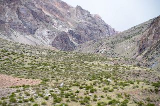 09 The Final Part Of The Trail To Pampa de Lenas Is On A Plateau Above The Vacas River On The Trek To Aconcagua Plaza Argentina Base Camp.jpg